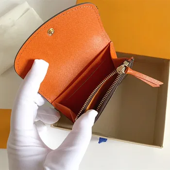 

Luxury Designer Print/Plaid Coin Bag Card Clutch Short Ladies Mini Credit Card Holder Multicolor for Women/Men Easy to Carry