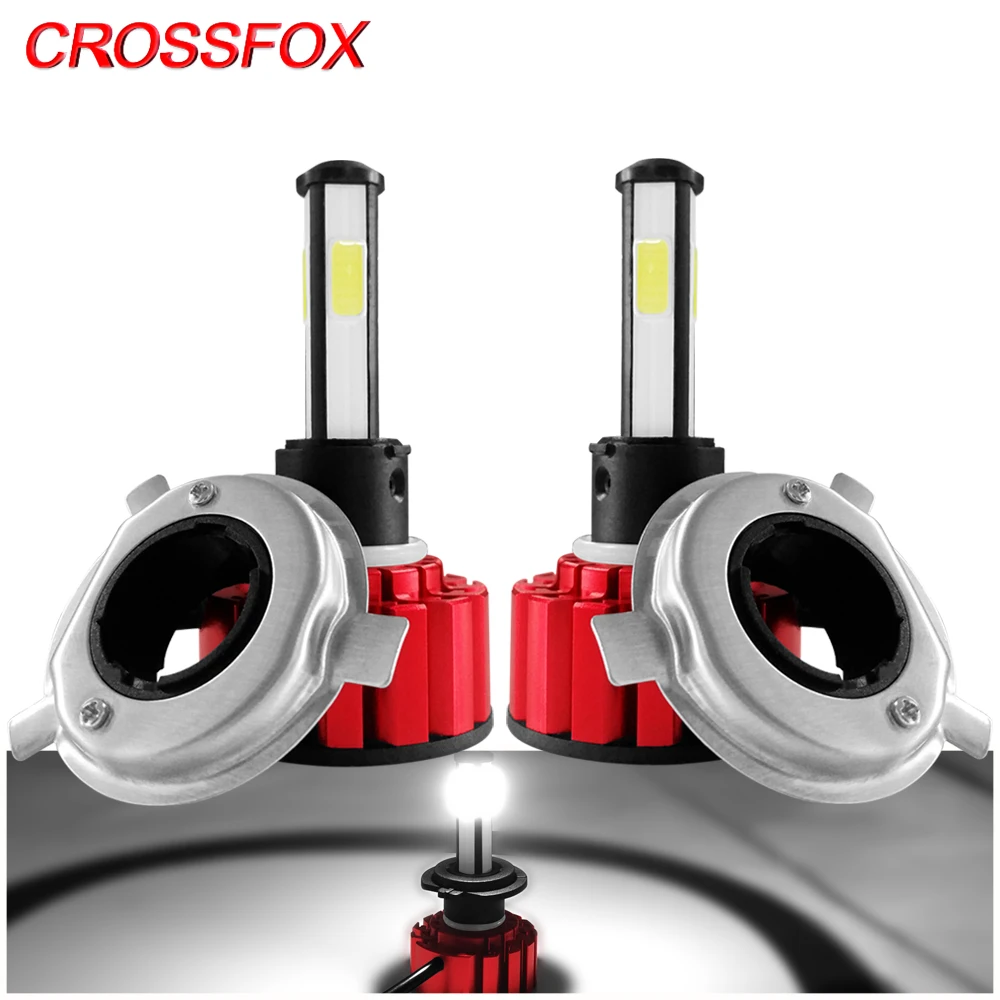 CROSSFOX Автомобильные светодиодные лампы H4 H7 9003 HB2 H8 H9 H11 LED 9005 9006 HB3 HB4 12 в 6000K фары