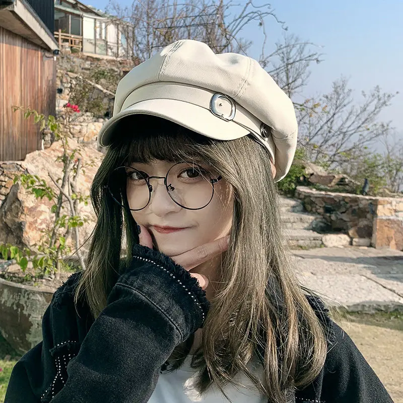 Foux-레트로 영국 레트로 패션 뉴스 보이 모자, 여성, 여름, 가을, 얇은 베이커, 소년 화가, Casquette 팔각형 모자, 베레모, 디자이너, 신제품