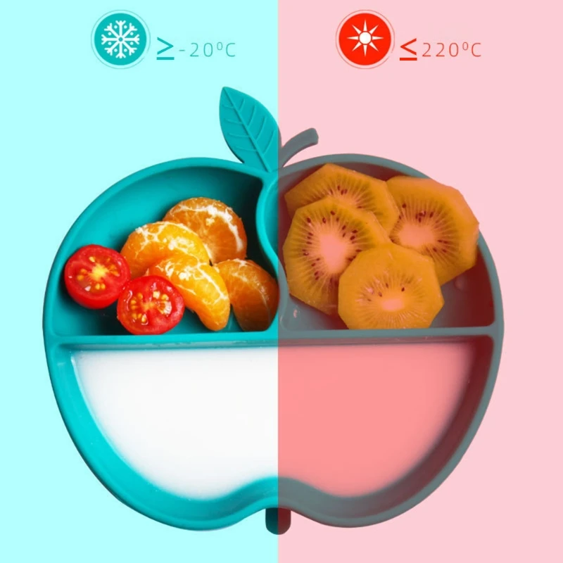 

Детская посуда, без БФА, Нескользящая силиконовая Тарелка на присоске, поднос, тренировочная тарелка для кормления