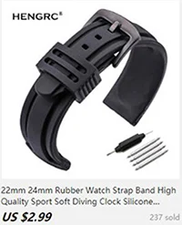 Genuine Leather Watchbands 18mm 20mm 22mm 24mm Black Dark Brown Women Men Cowhide Watch Band Strap Belt With Buckle