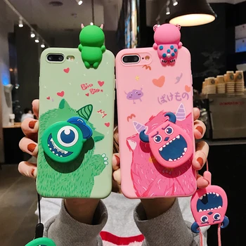

Cute Cartoon Doll Soft Unicorn Melody Little Monster TPU Phone Bracket Case For Samsung A50 A51 A40 A30 A20 A70 A71 A80 A10 S10e
