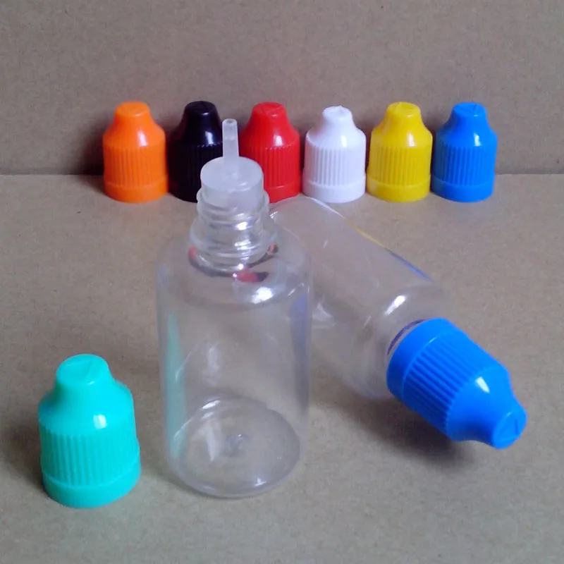 150pcs PET 30ml Plastic Bottle E Liquid Dropper Clear Bottles With Child Proof Cap Empty Hard Vial