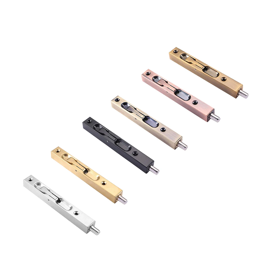 Stainless Steel Door Flush Bolt Security Slide Door Guard Latch Lock 10inch