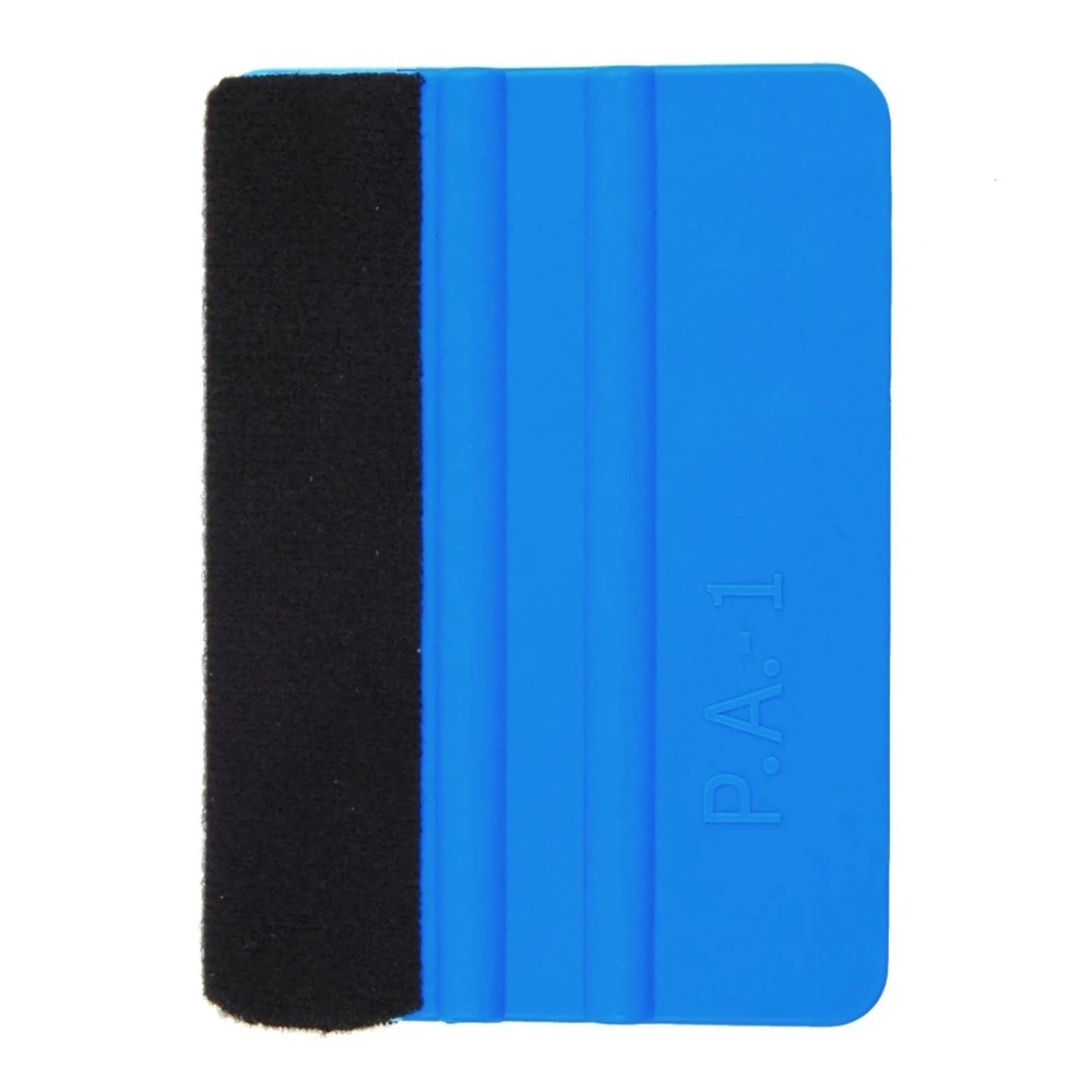 Car Vinyl Film wrapping tools Blue Scraper squeegee with felt edge size 99x72mm Car Styling Stickers Accessorie