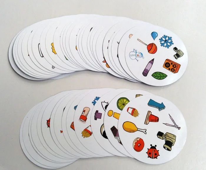 55 карт/упаковка Spot It Dobble Find It классический держатель карточек настольных игр игра фокус на обучение семейные вечерние игры игрушки для детей