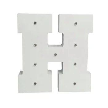 

Wood Letter LED Night Light Bedroon Wall Symbol Lights Party A-Z Letter