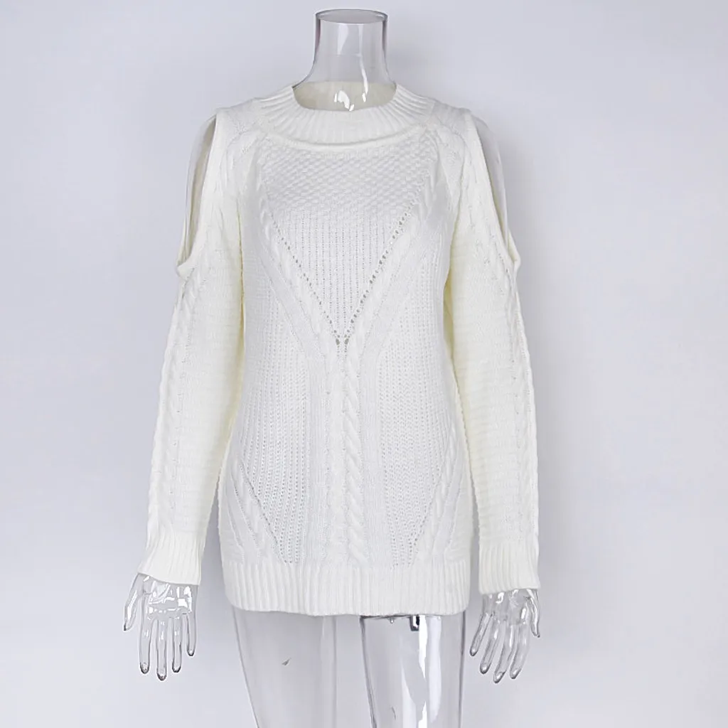 SAGACE, женский осенне-зимний свитер, топы, однотонный белый вязаный свитер, топы, блуза, высокое качество, женский свитер с длинным рукавом, топы