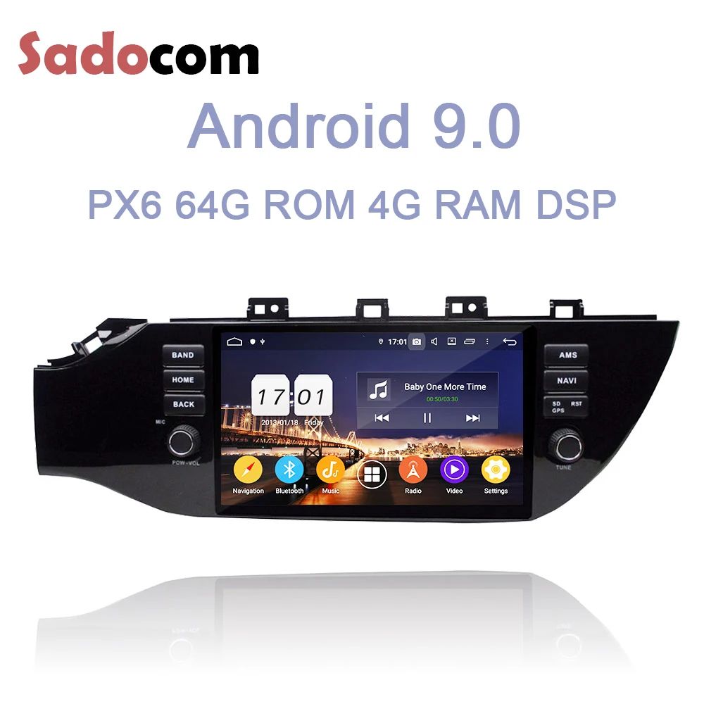 DSP ips TDA7851 Android 9,0 4 Гб+ 64G Встроенная память 8 Core dvd-плеер для автомобиля gps карта RDS автомобильное радио Wi-Fi Bluetooth 4,2 для kia K2 Рио