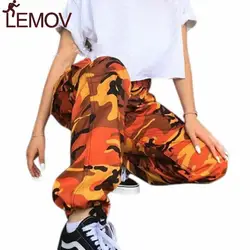 5XL Женские брюки с высокой талией Pantalon Femme рабочие брюки длиной до щиколотки спортивные брюки уличная камуфляжные брюки плюс размер