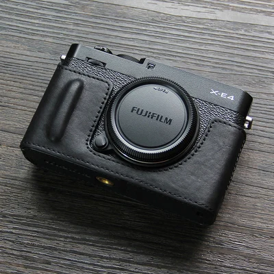 写真撮影用の本革カメラ,牛革,ボディボックスケース,Fujifilm用