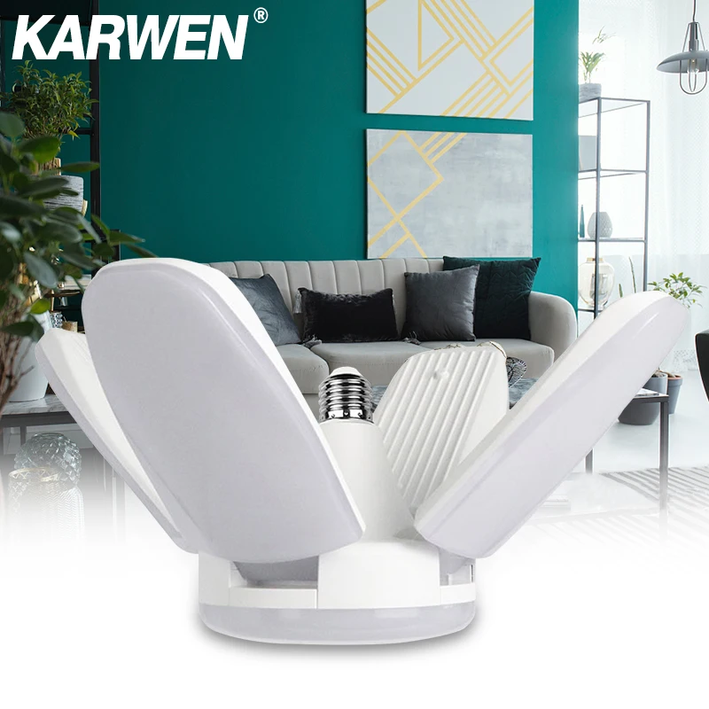 Deformable светодиодный светильник KARWEN E27 60 Вт супер яркий 220 В белый регулируемый угол