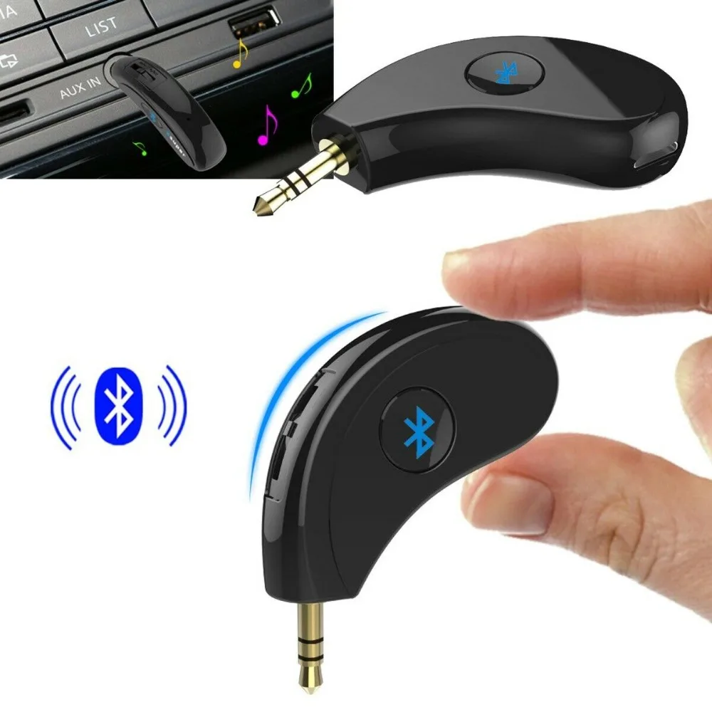 Мини 3,5 мм разъем AUX стерео аудио MP3 музыка Bluetooth беспроводной приемник автомобильный комплект Беспроводной Громкая Связь Динамик адаптер для наушников