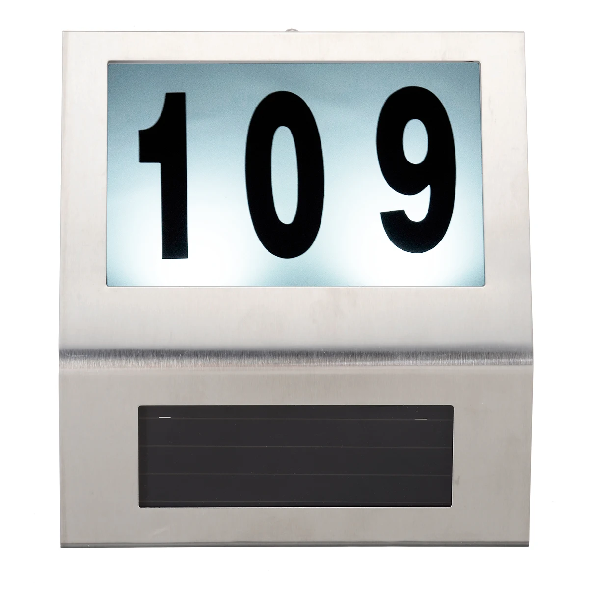 1pcs Solar LED Door Plaque Outdoor House Hotel Door Address Number Digits Plate Light Solar Lamps