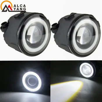 

2x Angel Fog Lamp Assembly High power LED Fog Light For Infiniti M35H M37 M56 FX 30d 37 50 AWD For Nissan X-Trail (T31) 07-13