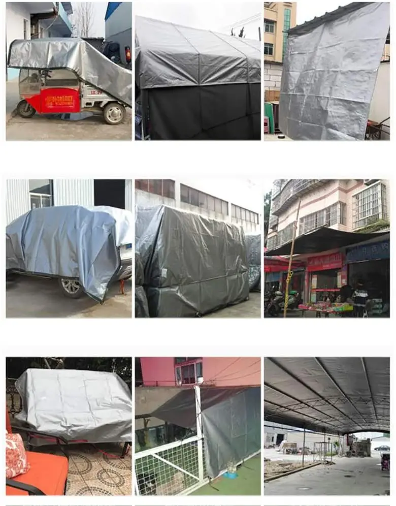 Heavy Duty Waterproof Tarp Sheet Cover with Eyelets-UV Block Waterproof Rain Cover for Garden Trampoline Wood Car Camping