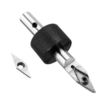 

Wood Turning Tool With Wood Carbide Cutter D-Woodworking Tool Removable Multi Wooden Table Corner Cuttiing Polishing Handtools