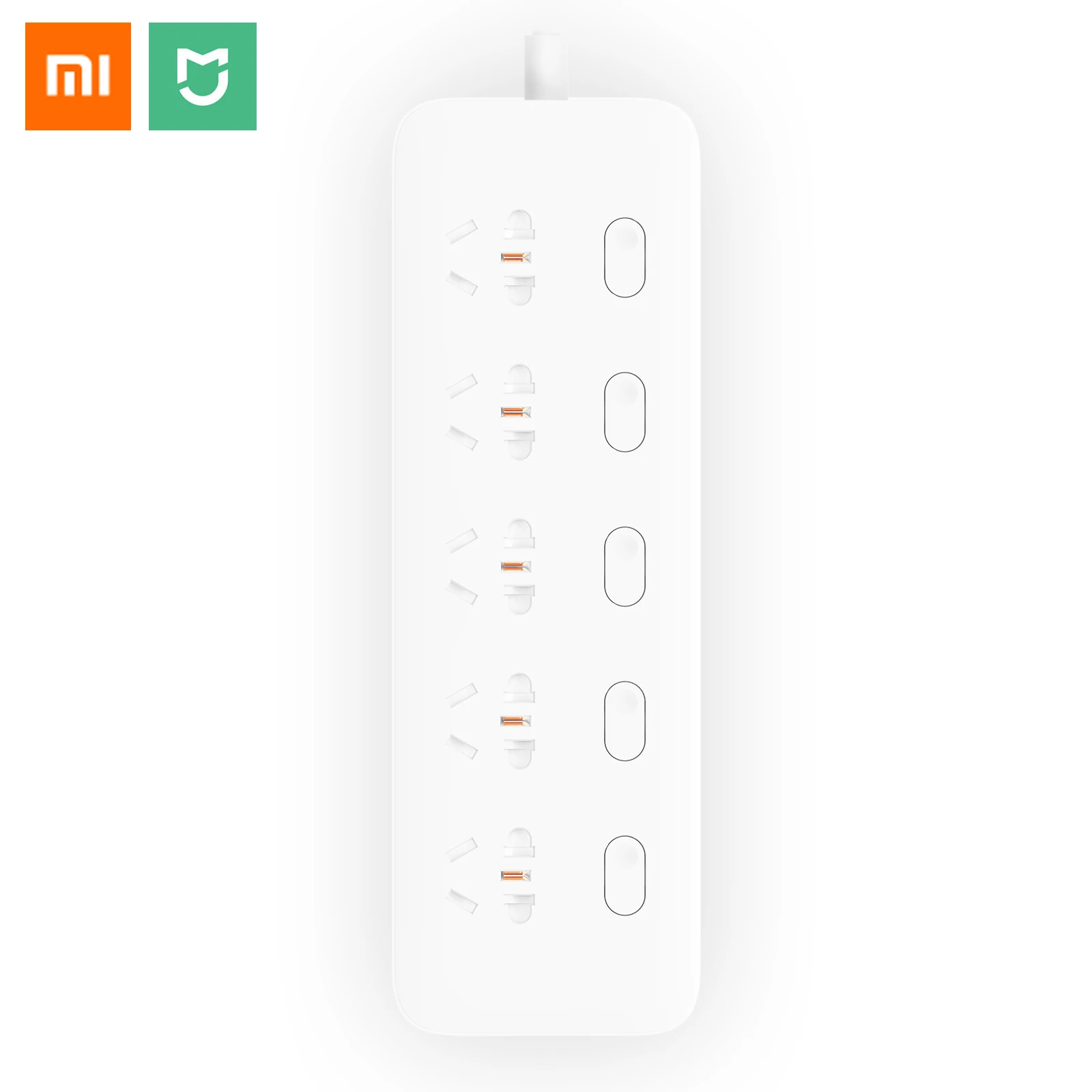 Удлинитель Xiaomi Mijia с 4 розетками и 5 портами 250 В 10 А | Обустройство дома