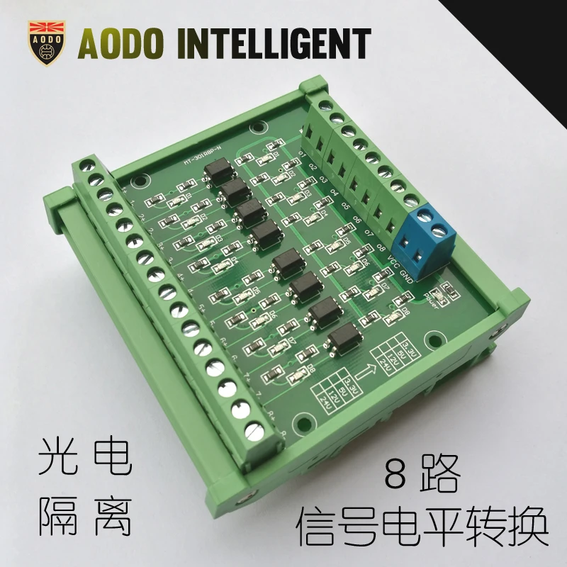 

4-32 Channel PLC Signal Input NPN PNP Output Optocoupler Photoelectric Isolation Module Level Voltage Conversion Board