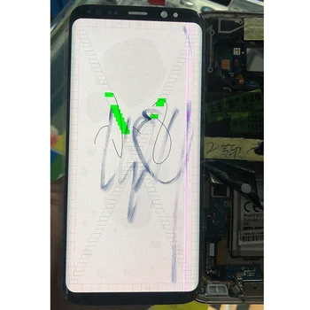 

Tested For Samsung S8 LCD Display Touch G950 G955 LCD Display For Samsung S8 LCD Band Line Display Mobile Phone Defective Screen