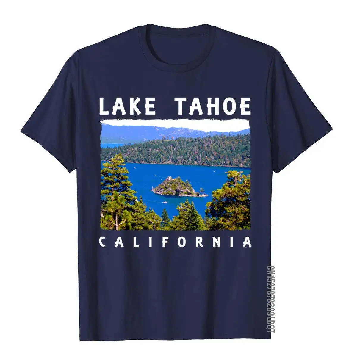 Lake Tahoe California Emerald Bay Sweatshirt__B8568navy