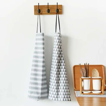 

Creative Cotten Sleeveless Apron Chef Waiter Cooking Unisex Bib With Adjustable Stripe Home Restaurant Kitchen Cleaning Tools