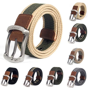 

Unisex Belt Canvas Alloy Pin Buckle Casual Men And Women Belt Outdoor Tactical High Quality Unisex Belt Fashion Casual Belt