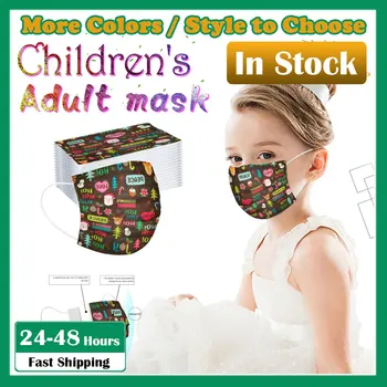 

50-100pcs Adult/Children Mascarilla desechable mask Disposable Wegwerp Ear Loop Mond Masker Face Mask Industrial 3Ply Mascarilla