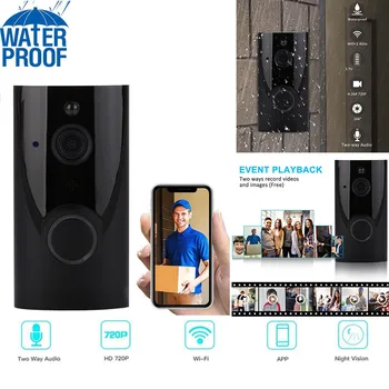 

top selling product 2020 Home WiFi Smart Wireless Security Doorbell Visual Intercom Recording Video Kits Support Wholesale