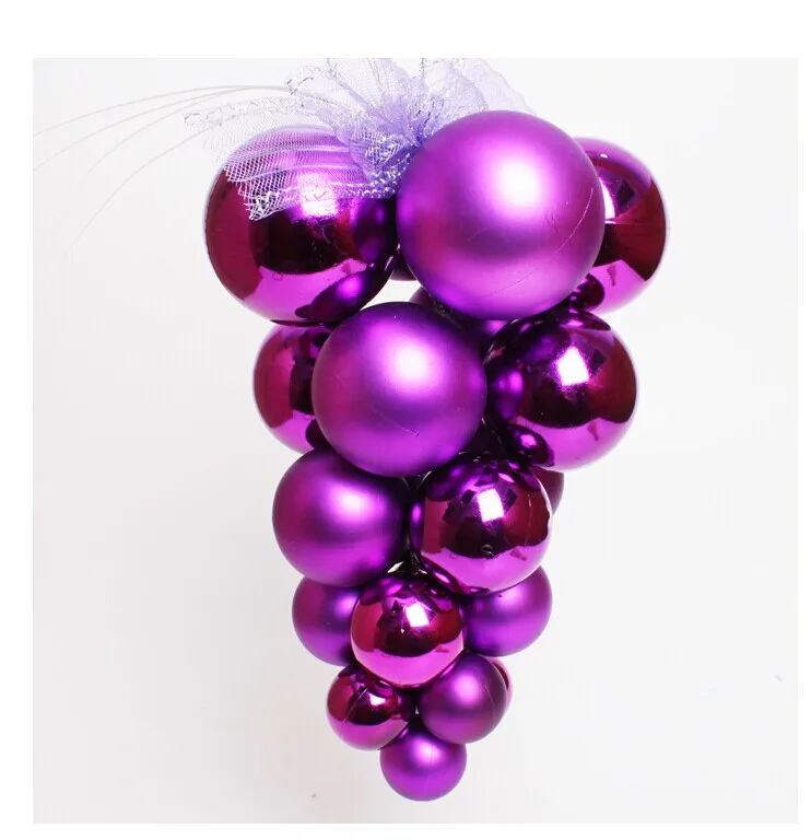 

30cm Grape Strings Ball Hanging Strings Ornaments Christmas Window Decorations