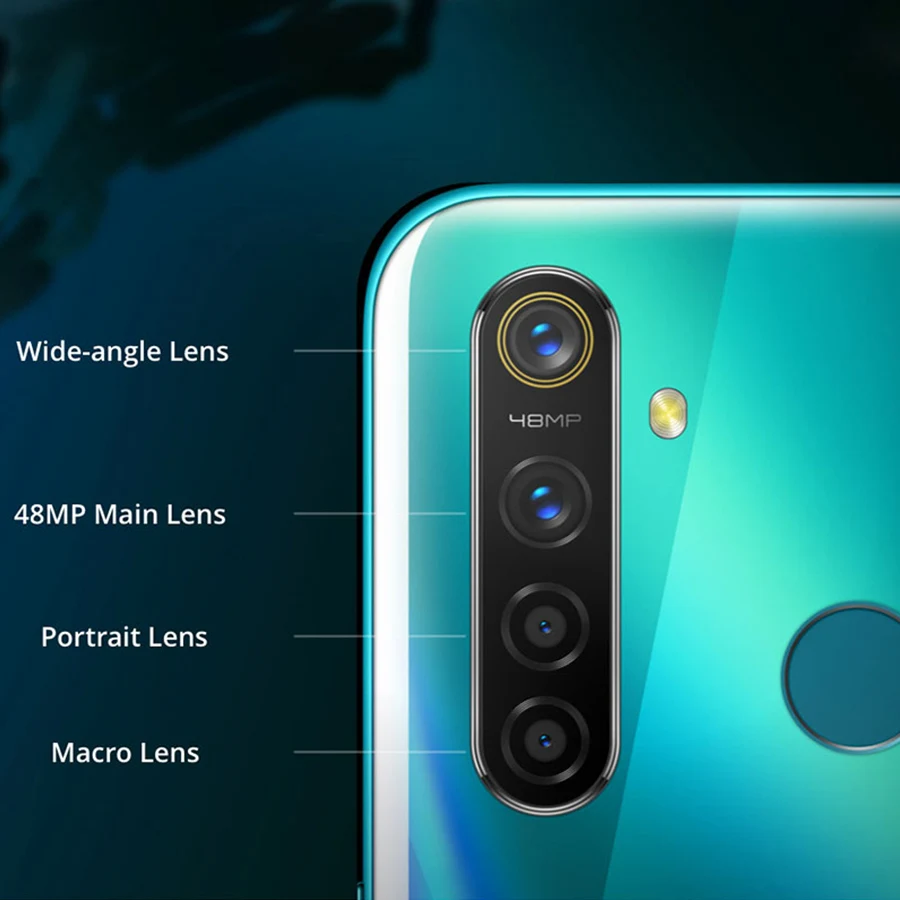 Realme 5 pro глобальная версия 6,3 ''4 GB 128GB 4035mAh Snapdragon 712 AIE 48MP Quad Cameras VOOC Быстрая зарядка 3,0 мобильных телефонов