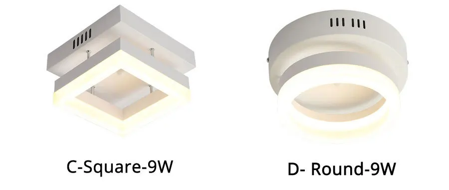 quadrado redondo iluminação casa luminárias decorativas dropshipping