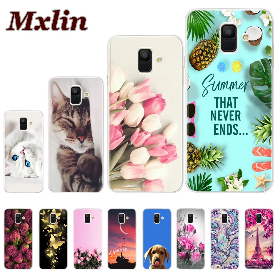 

Cool Fashion Phone Case For Samsung Galaxy A6 2018 Case Protective Back Cover Soft TPU For Coque Samsung A6 2018 A600 A600F Case