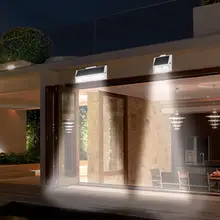 Светодиодный светильник на солнечной батарее, уличный светильник с датчиком движения, садовый светильник, настенный светильник для сада