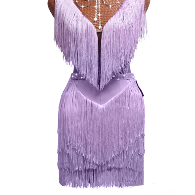 New Latin Dance Dress Purple Fringe Dress Competition Dress Performance Clothes | eBay New Latin Dance Dress Purple Fringe Dress Competition Dress Performance Clothes | eBay