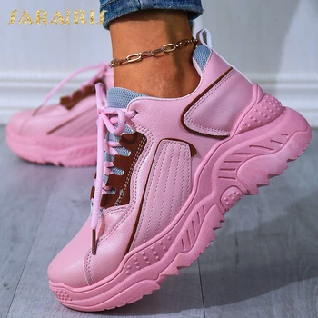 

SARAIRIS New Arrivals INS HOT Brand Flat Platform Leisure Women Vulcanize Shoes Chunky Sneakers