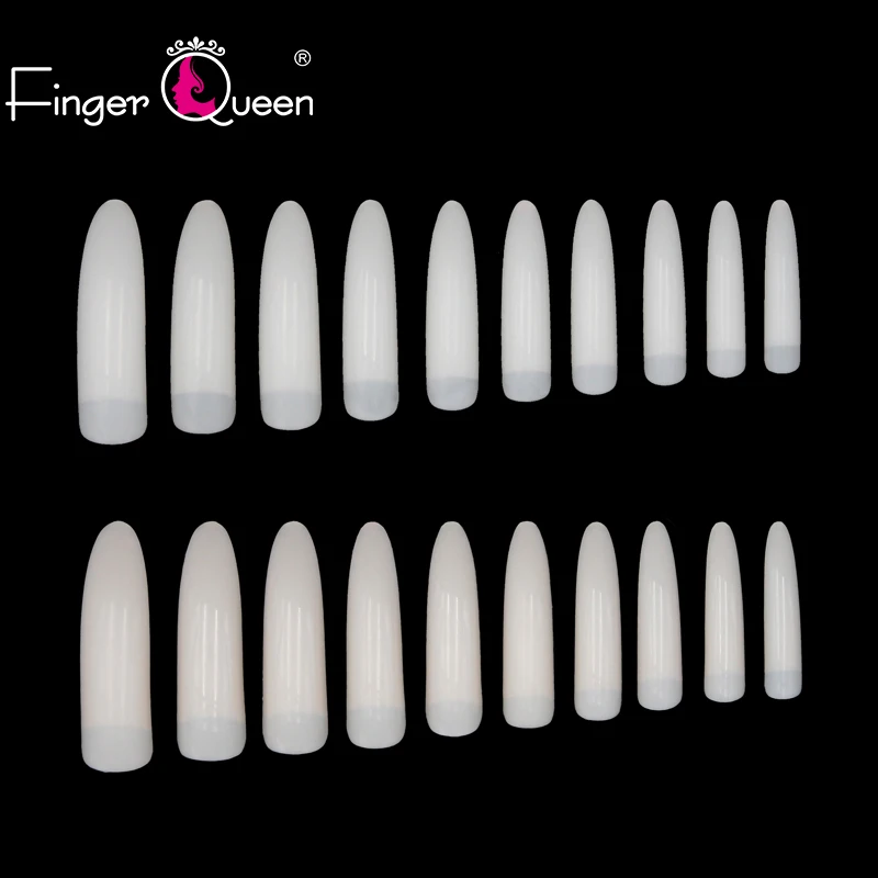 Модные женские французские накладные ногти Fingerqueen 1 набор искусственные