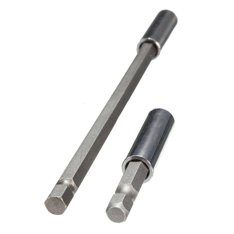 DWZ 1/4'' Hex Shank Magnetic Screwdriver Extension Drill Bit Holder 60/75/100/150mm