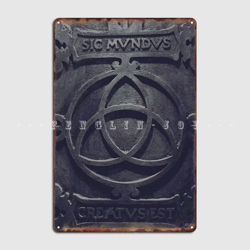 

Dark Tunnel Door Sic Mundus Creatus Est Metal Plaque Poster Wall Pub Pub Garage Custom Wall Plaque Tin Sign Poster