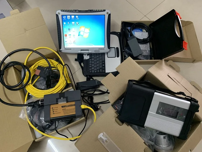  Mb star c5 para BMW Icom A2 B C vas5054a odis con software 3in1 hdd 1tb portátil toughbook cf-19 cf