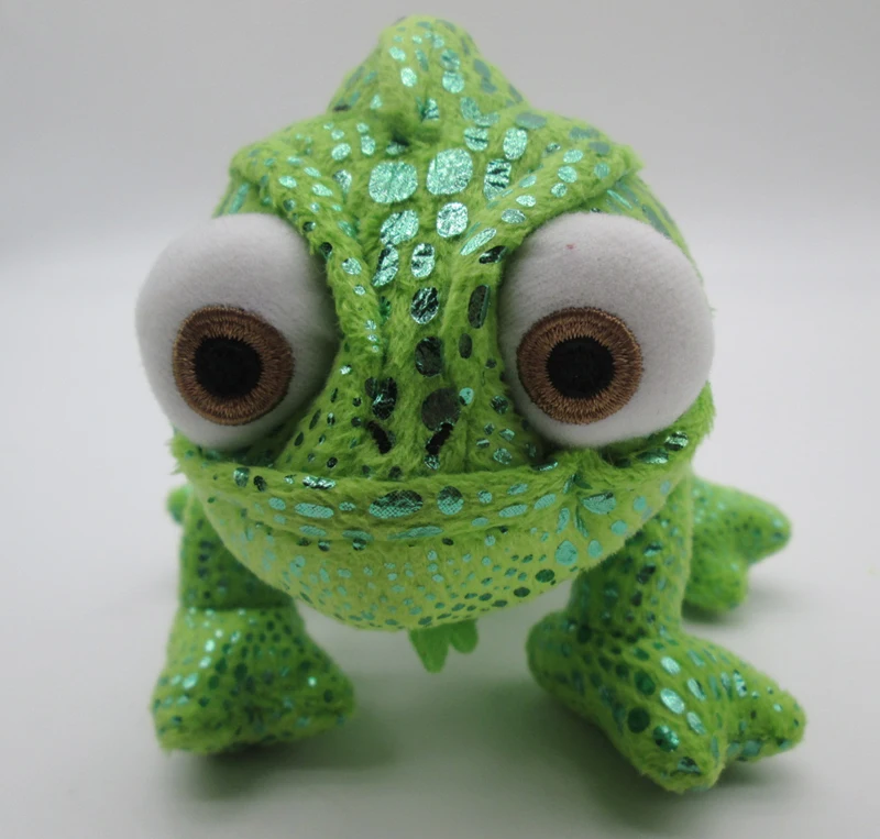 5PCS Authentic DISNEY Tangled &quotPascal&quot Chameleon Metallic Green Plush Doll 18CM | Игрушки и хобби