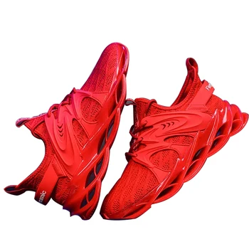 

Fashion Men Sneakers Heighten Translucent Crystal Sole Solid Color Lace up Casual Comfortable Wear-Resistan Shoes