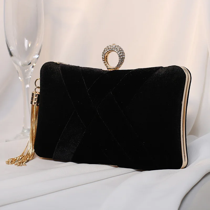 Vintage 1920s 1930s Black Velvet Evening Clutch Bag Purse Hand - Etsy | Túi  xách, Túi