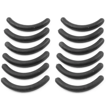 

12 Pcs Black Rubber Makeup Tool Eyelash Curler Replacement Pads for Lady