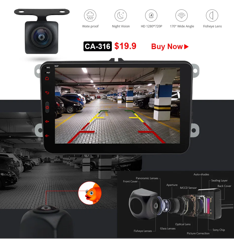 Flash Deal Ownice K3 K5 K6 Android 9.0 2din Car DVD Player for VW Polo Golf Passat Tiguan Skoda Yeti Superb Rapid Octavia Volkswagen Toledo 32