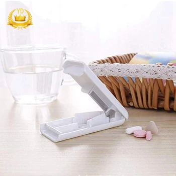 

1Pcs Pill Divide Cutter Splitter Medicine Storage Tablet Pill Box Splitters Cut Slicer Home Portable Pill Cases Dispenser YDHS