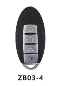 KEYDIY Универсальный умный ключ ZB02-3/4 ZB01 ZB03 ZB04 для KD-X2 KD900 Mini KD Автомобильный ключ дистанционного управления подходит для более чем 2000 моделей - Цвет: ZB03-4