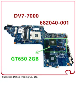 

48.4ST06.021 682040-001 mainboard For hp pavilion DV7-7000 DV7T-7000 laptop mothboard with hm77 GT650M 2GB Support i7 100% test