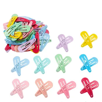 

Geometric Hair Accessories For Girls Kids Candy Color Matte Hair Clip School Girls party Kids Headdress Hair Clips Hairpins
