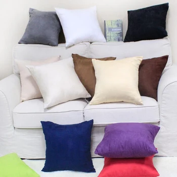 

40X40cm Suede Fabric Sofa Pillowcase Cushion Cover For Home Decorative Throw Pillow Cover Case